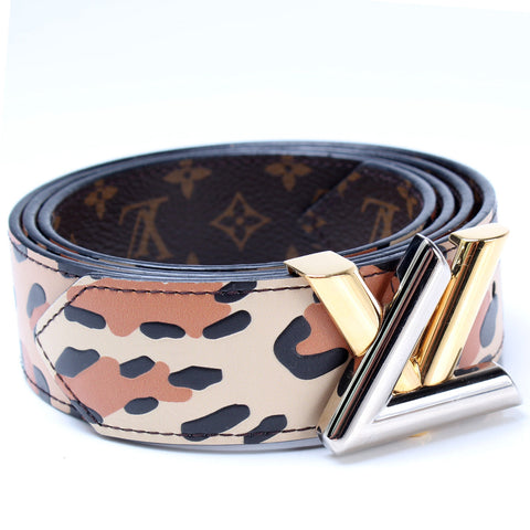 Twist Leopard / Monogram Reversible Belt
