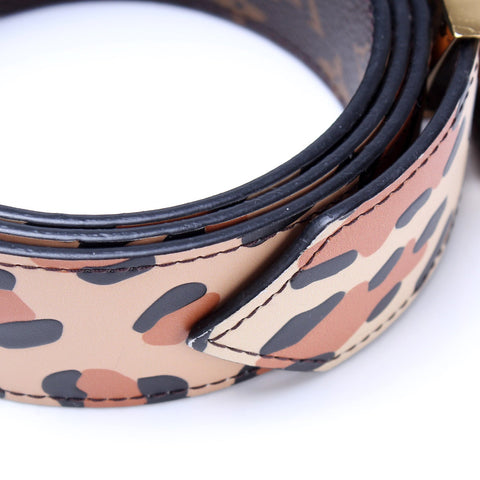 Twist Leopard / Monogram Reversible Belt