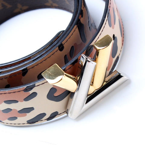Twist Leopard / Monogram Reversible Belt