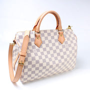 Speedy 30 Bandouliere Damier Azur