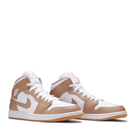 NIKE AIR JORDAN1 MID TAN GUM (NEW) (NEW)