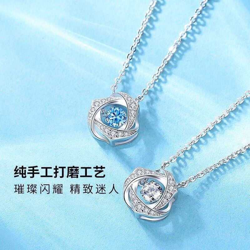 95 sterling silver necklace pendant for women's love lbcase