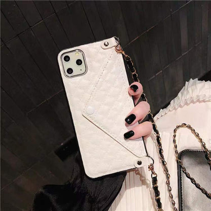 Multicolor card bag chain phone case  For iphone