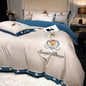 High-end Embroidered skin-friendly brushed cotton Four-Piece Suit  Bed Supplies lbcase