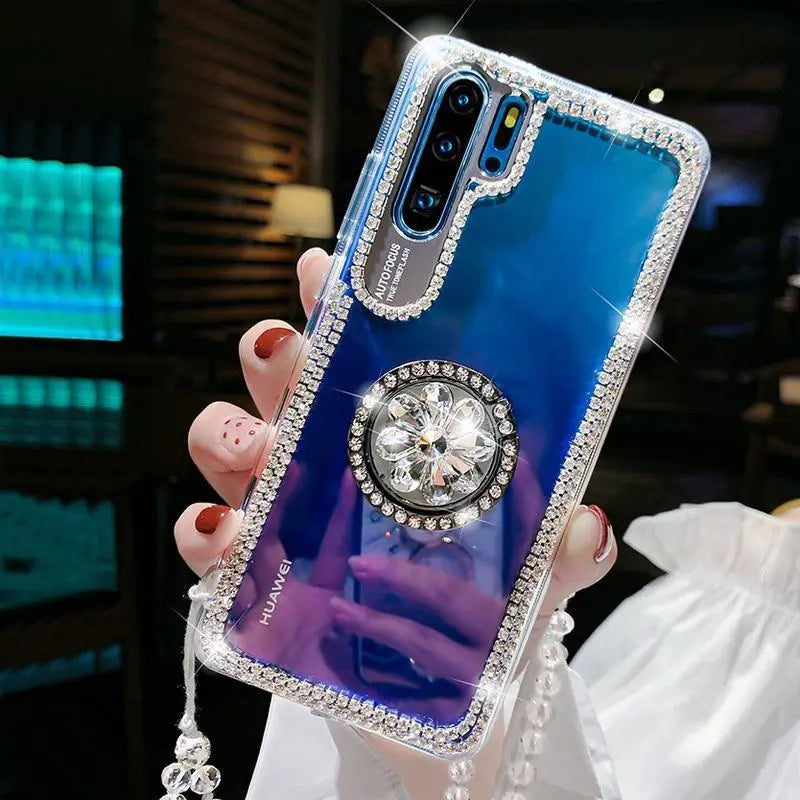 Rhinestone Bracket phone Case lbcase