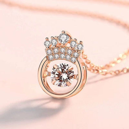 95 sterling silver necklace female ins clavicle pendant lbcase