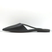Brunello Cucinelli Monili-Embellished Mules Black Leather Size 39 Slip-On Flats