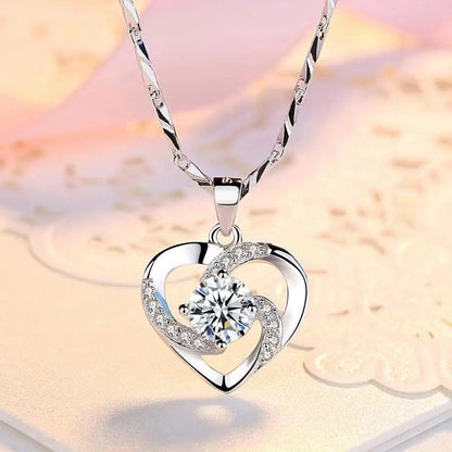 95 sterling silver necklace female ins clavicle pendant lbcase