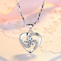 95 sterling silver necklace female ins clavicle pendant lbcase