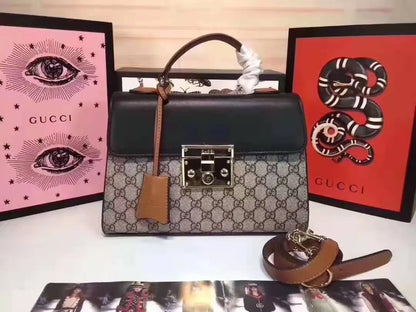 Padlock Small GG Top Handle Bag lbcase