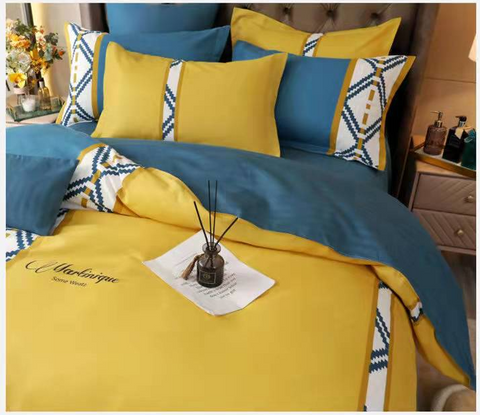 100% thick Skin-friendly cotton four-piece quilt cover  new product