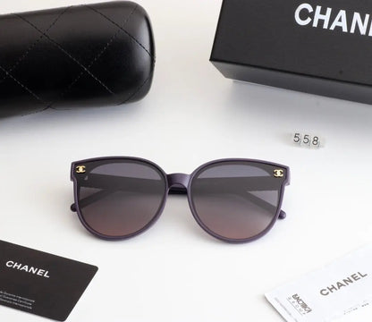 5 COLORS PURPLE LENS CAT EYES SUNGLASSES lbcase