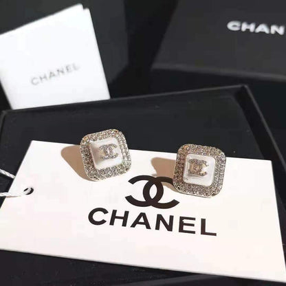 Silver Diamond Earrings lbcase