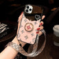 Blue Rhinestones Mirror Case lbcase