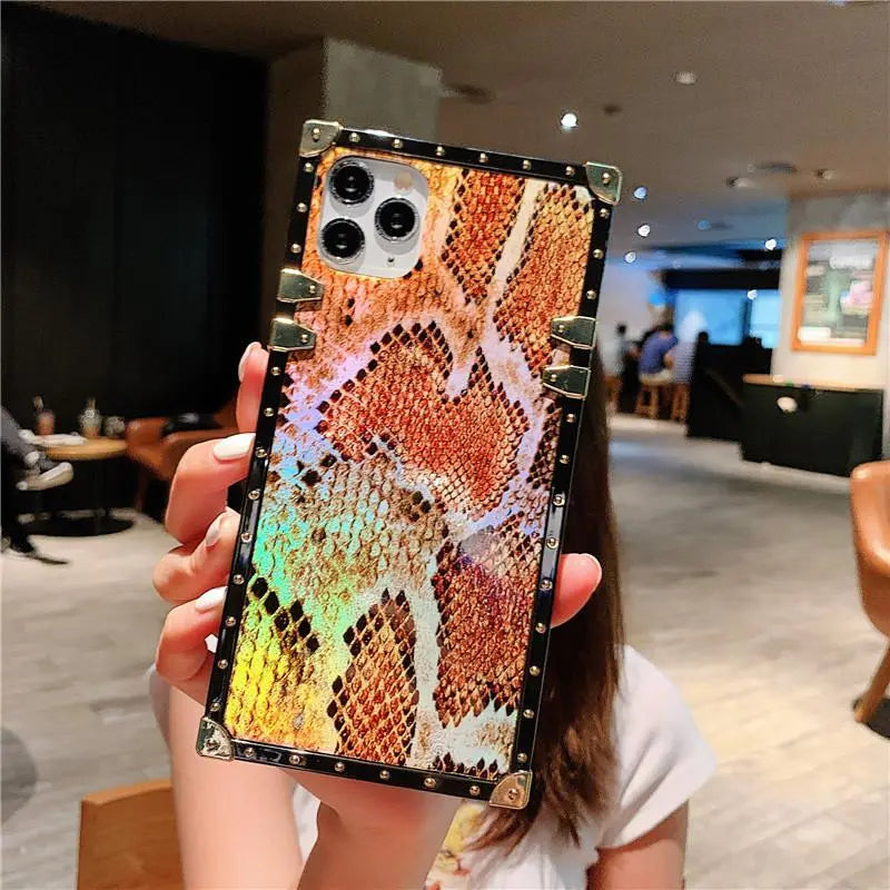 Snakeskin Square Phone Case lbcase