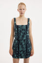 Down Corset Wool Blue