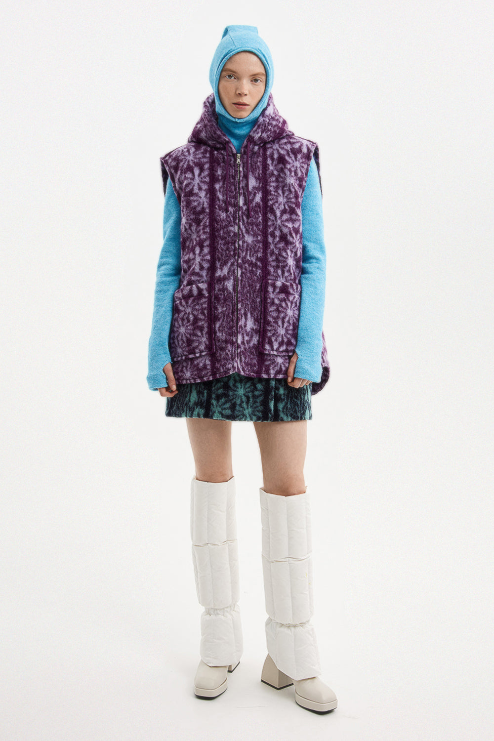 Core Vest Wool Purple