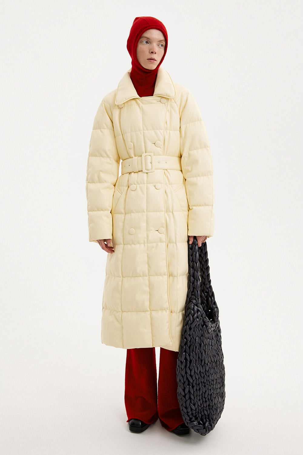 Trench Coat Leather Cream