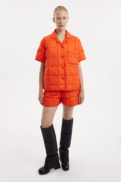 Short Down Shirt Micro Brick Orange