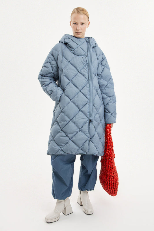 Atti Coat Micro Stone Blue