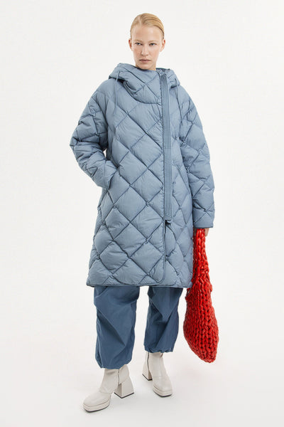 Atti Coat Micro Stone Blue