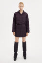 Cropped Down Shirt Micro Pomegranate