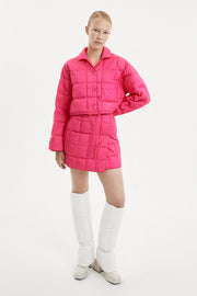 Cropped Down Shirt Micro Pink