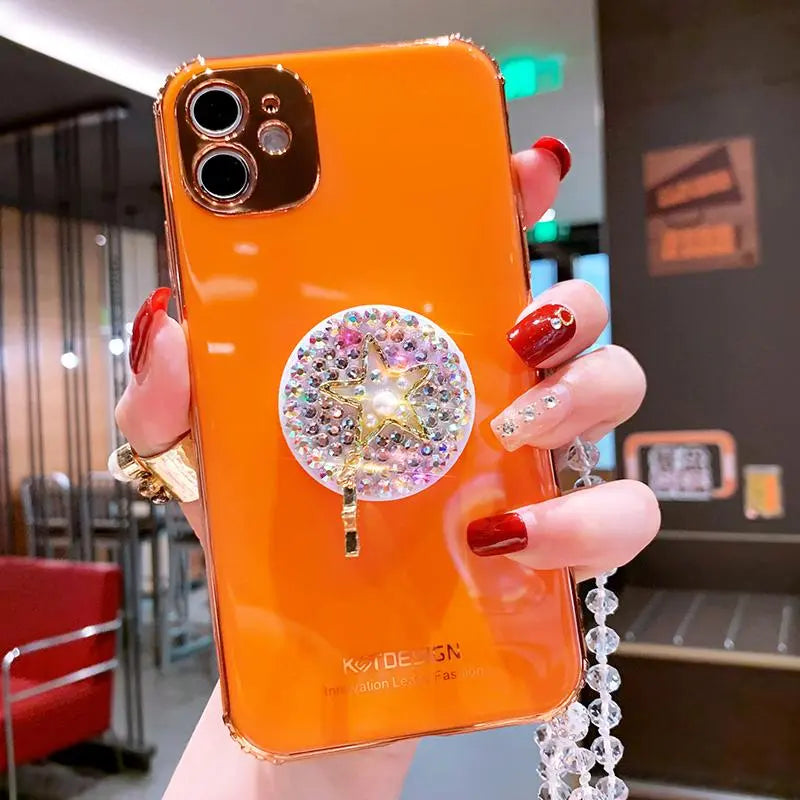 Star Rhinestone Ring Case lbcase