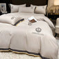High-end Embroidered skin-friendly brushed cotton Four-Piece Suit  Bed Supplies lbcase
