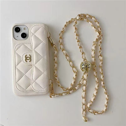 Luxur body cross leather phone case for iphone