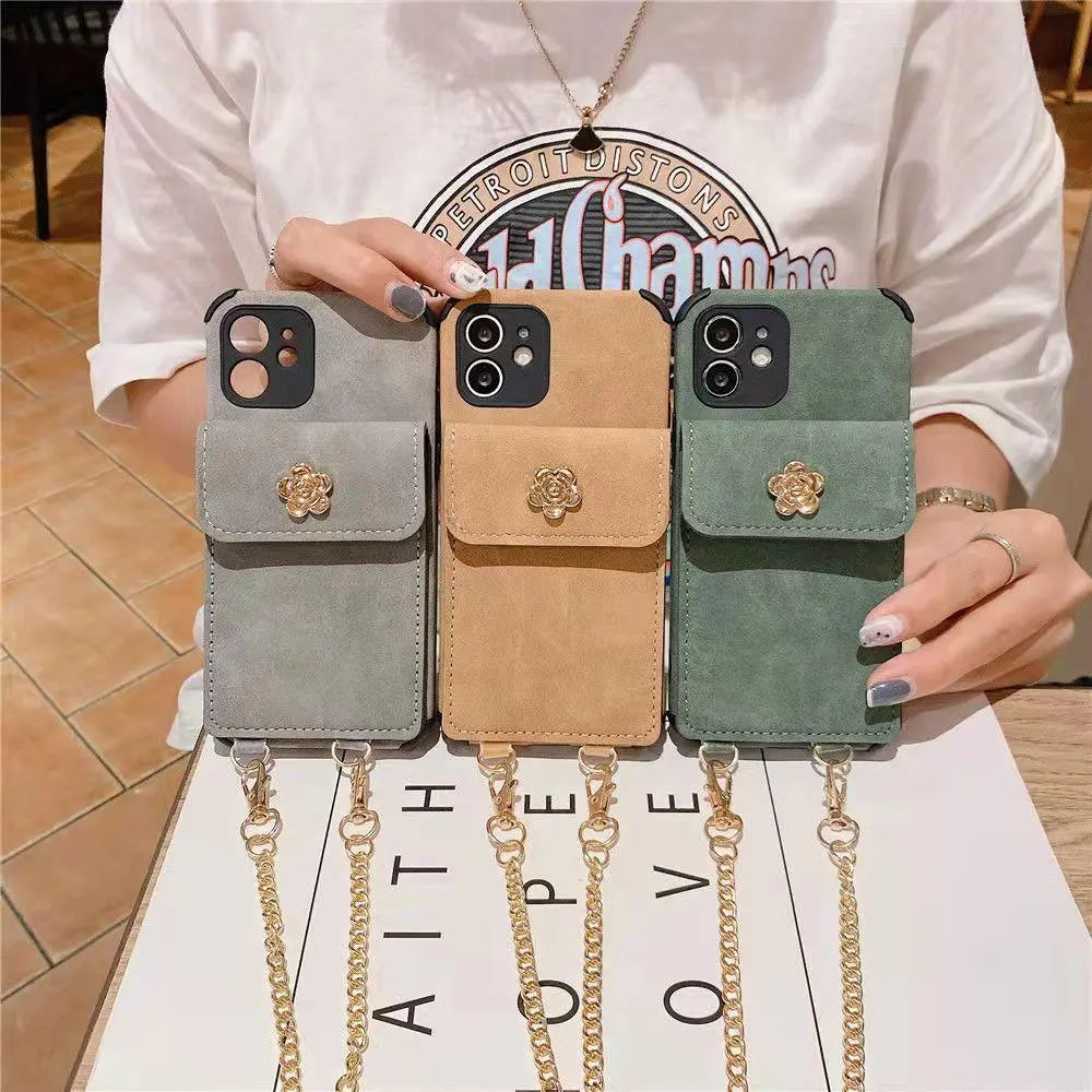 Crossbody Card package chain phone case for iphone lbcase