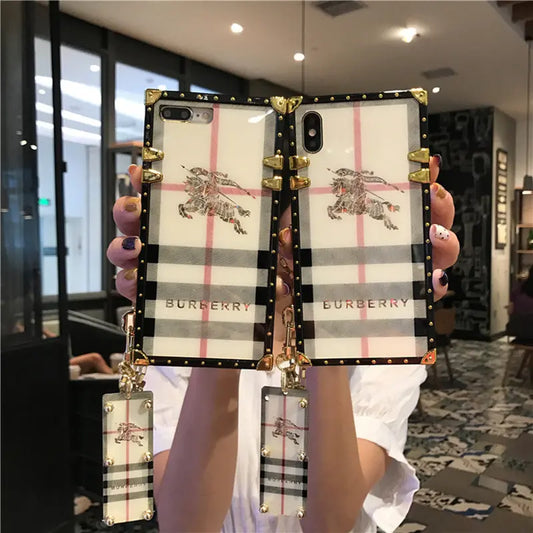 Luxury fashion square phone case for huawei lbcase
