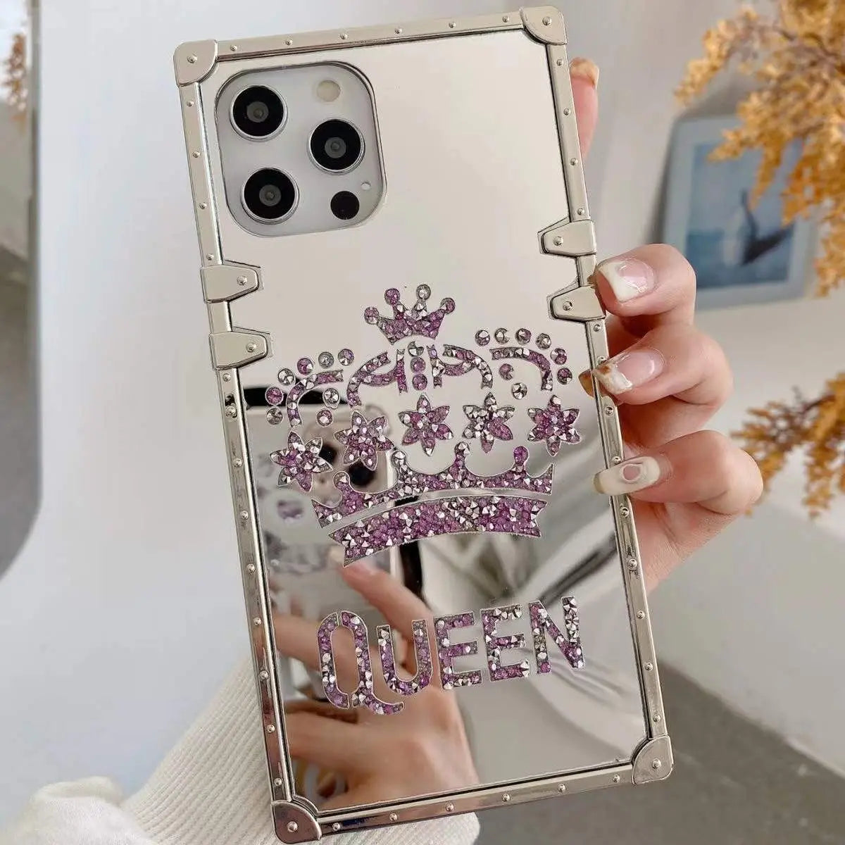 crown mirror phone case lbcase