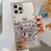 crown mirror phone case