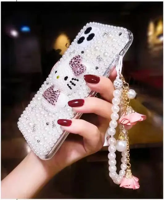 Luxury Pearl  bracelet phone case  for iphone lbcase