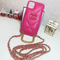 Luxury leather chain phone case lbcase
