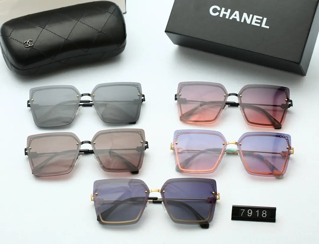 5 COLORS WOMEN FASHION POLYGON SUNGLASSES lbcase