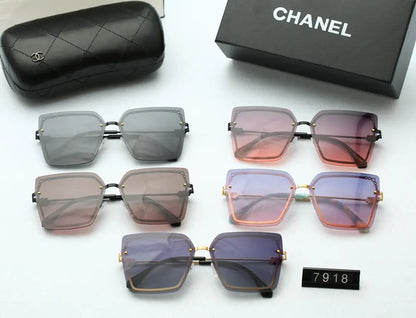 5 COLORS WOMEN FASHION POLYGON SUNGLASSES lbcase
