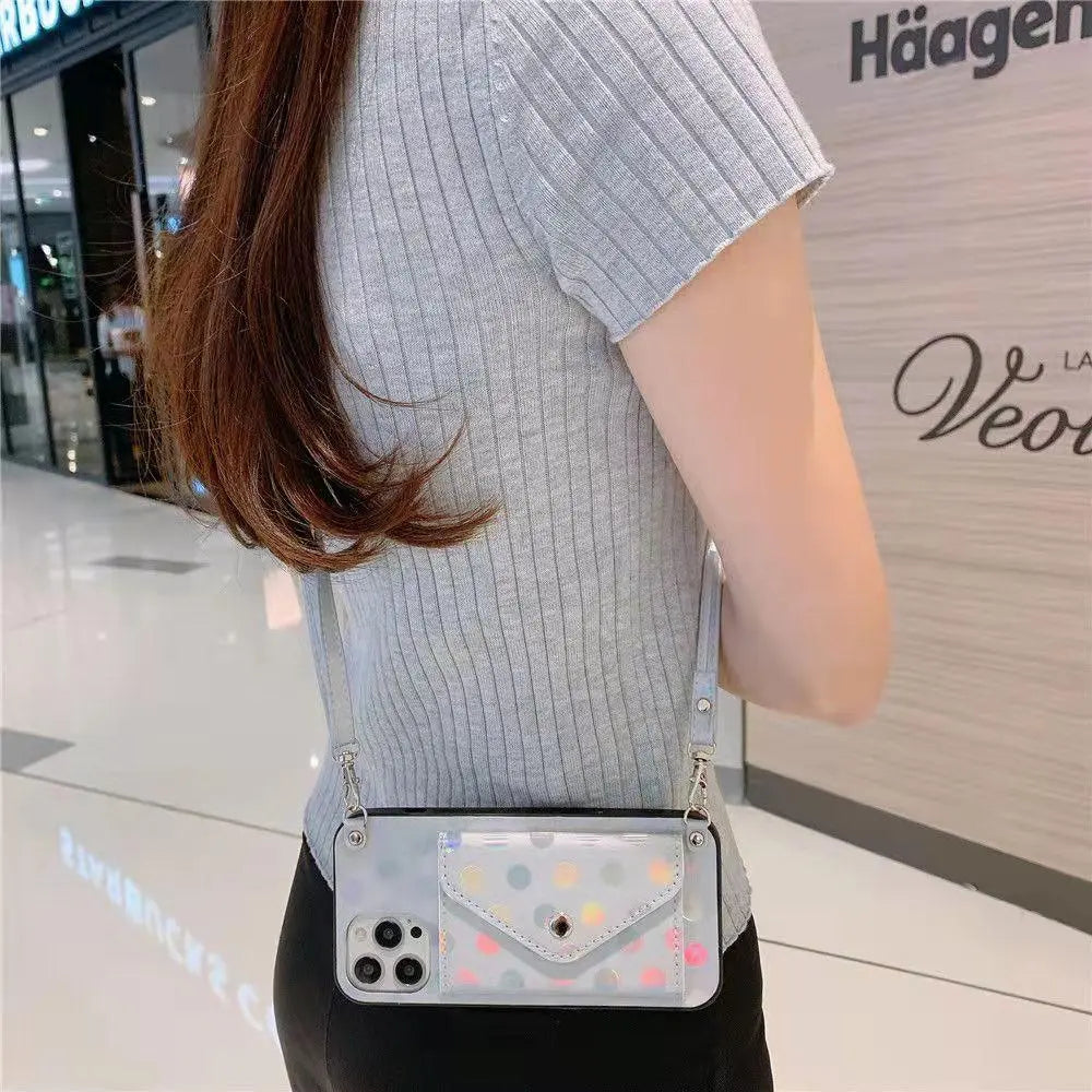 Fashion Polka Dot Coin Purse Phone Case for iphone lbcase