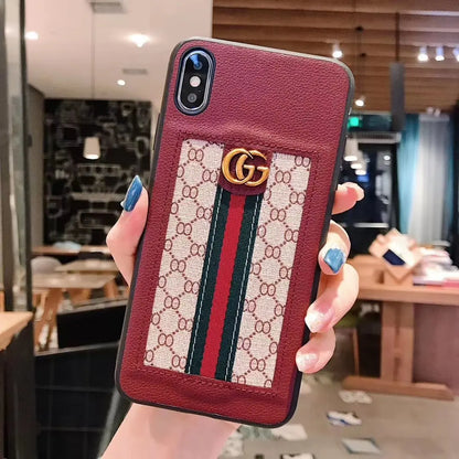 Stitching leather phone case lbcase