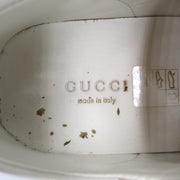 Gucci Ace Bees & Stars Embroidered Sneakers White Leather Size 35.5