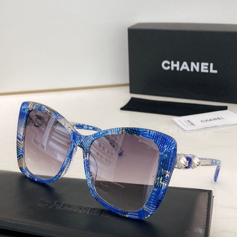 5 COLORS OCEAN METAL HOLLOWING SUNGLASSES