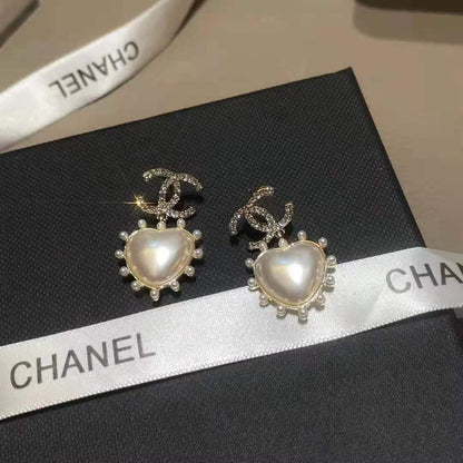 Pearl love earrings lbcase