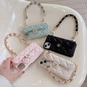 Chain and card bag phone case