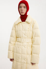 Trench Coat Leather Cream