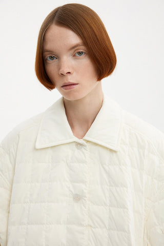 Oversized Kalik Down Shirt Powder Pearl