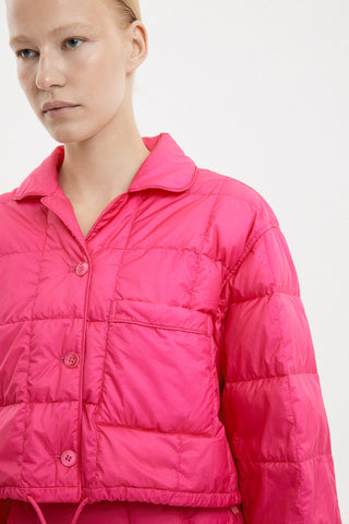 Cropped Down Shirt Micro Pink