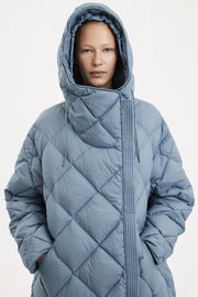 Atti Coat Micro Stone Blue