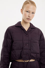 Cropped Down Shirt Micro Pomegranate