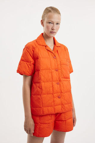 Short Down Shirt Micro Brick Orange